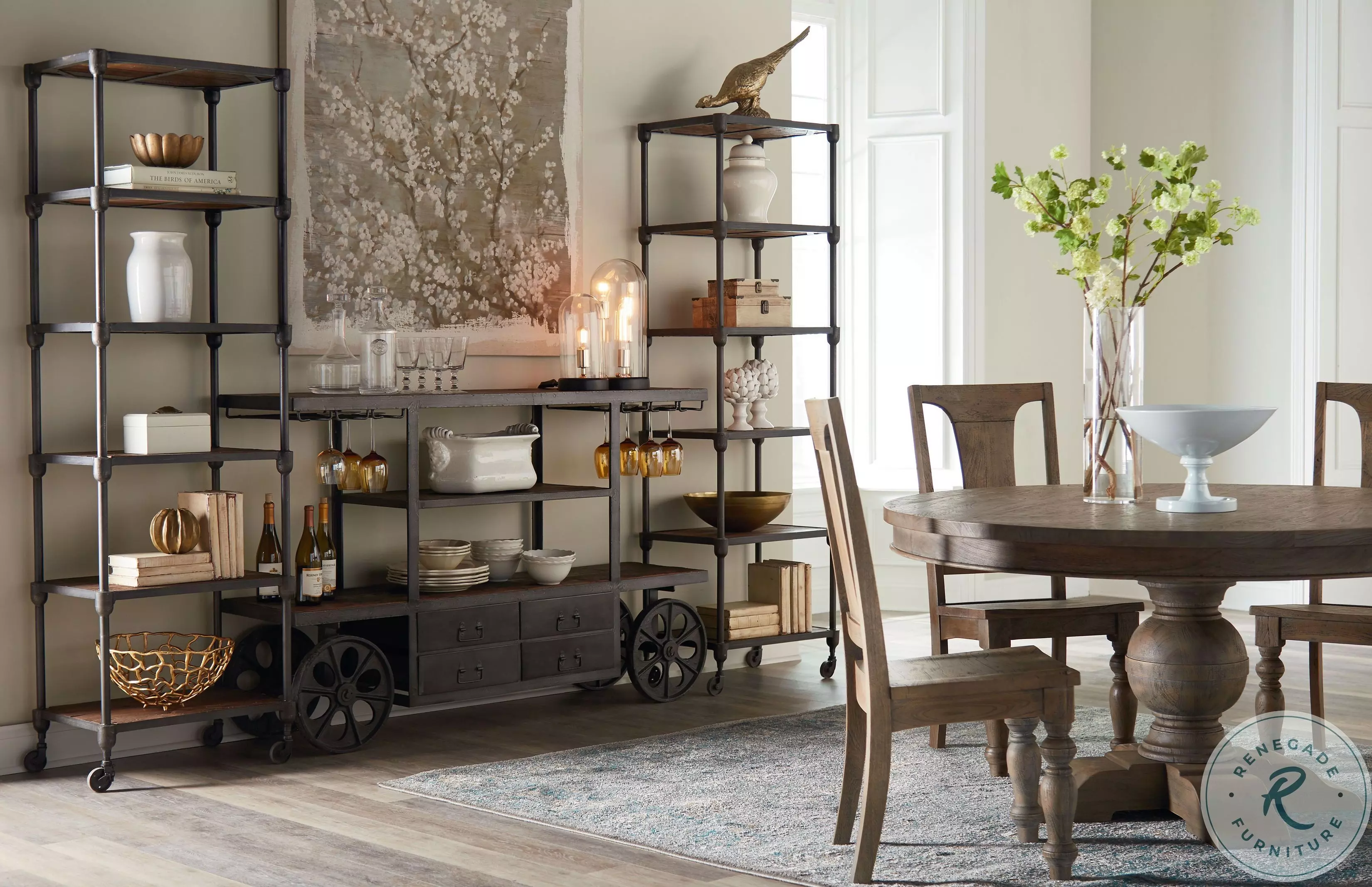 Paxton Weathered Walnut And Gray Zinc 25