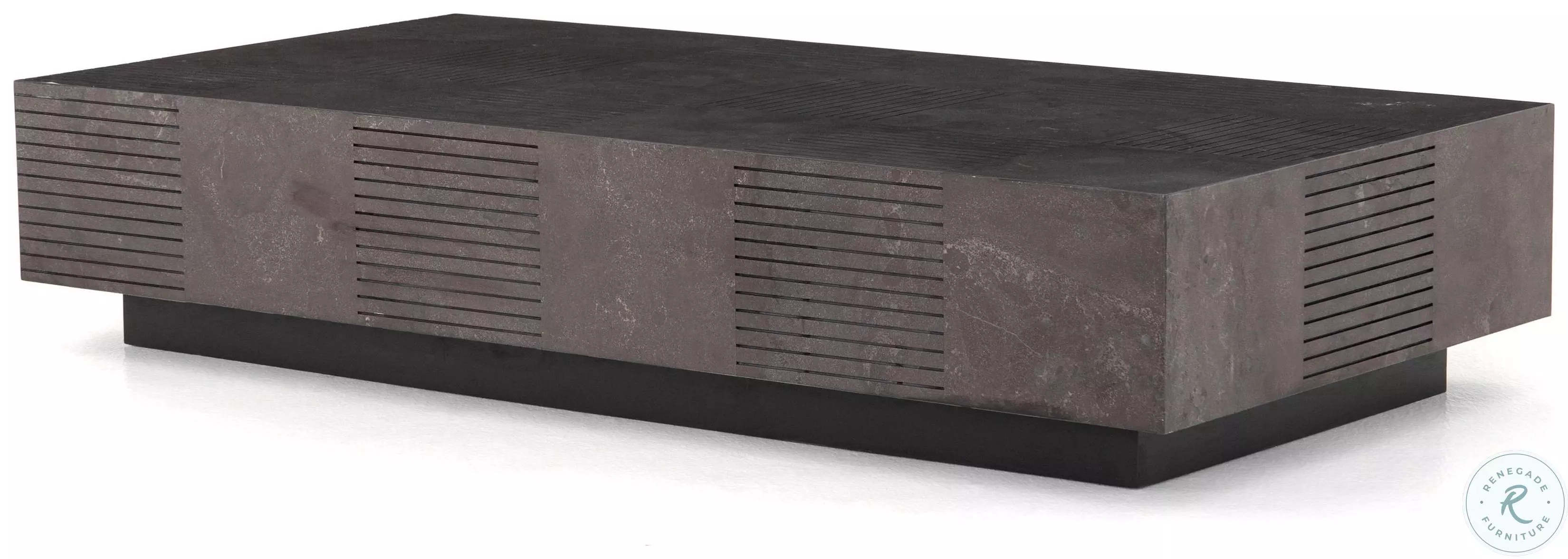 Masera Jet Black Oak Rectangular Coffee Table from Four Hands