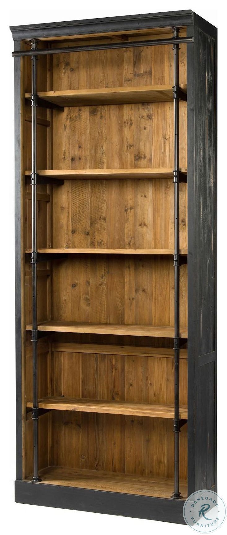 Ivy Matte Black Bookcase from Four Hands Coleman Furniture