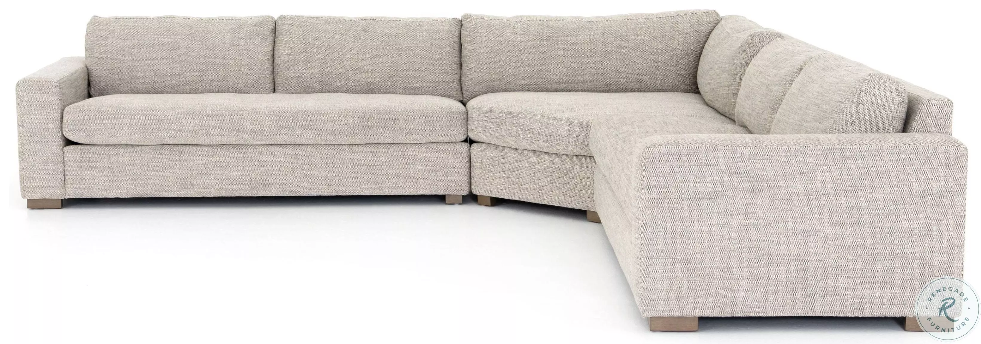Boone Thames Coal 3 Piece Large Corner Sectional From Four Hands