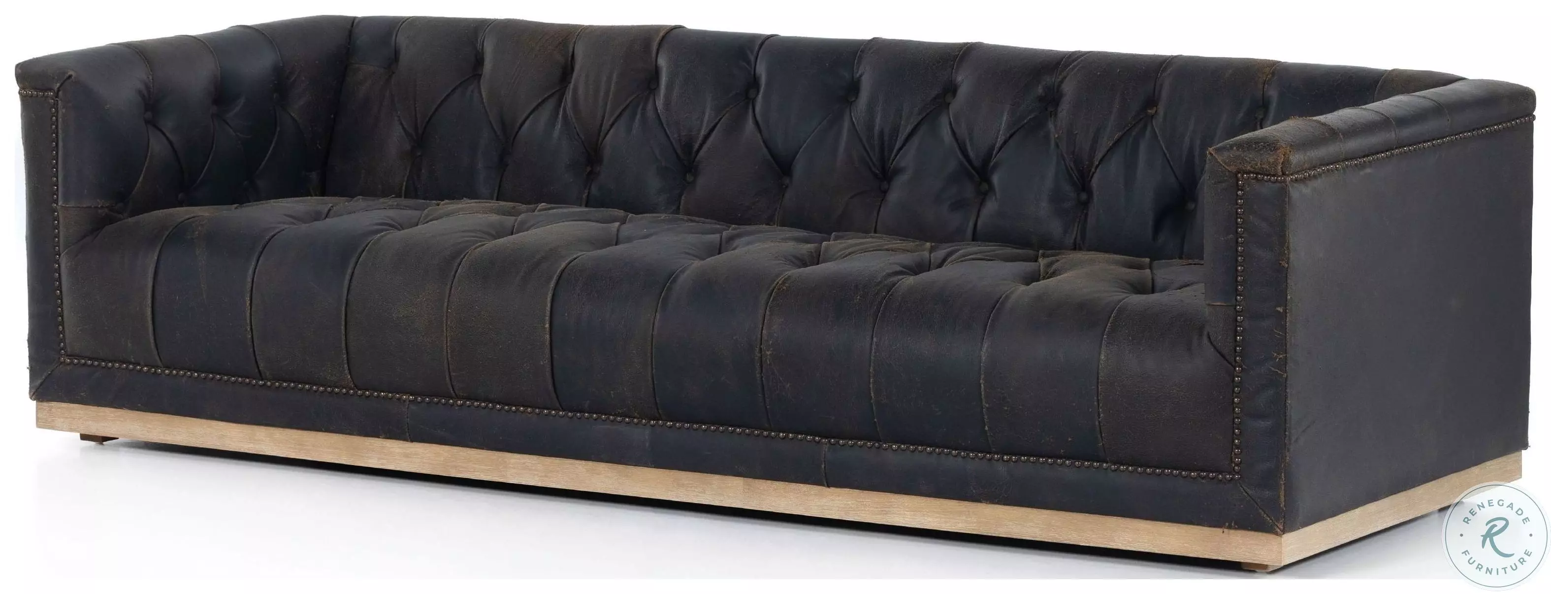 Maxx Destroyed Black Leather 95