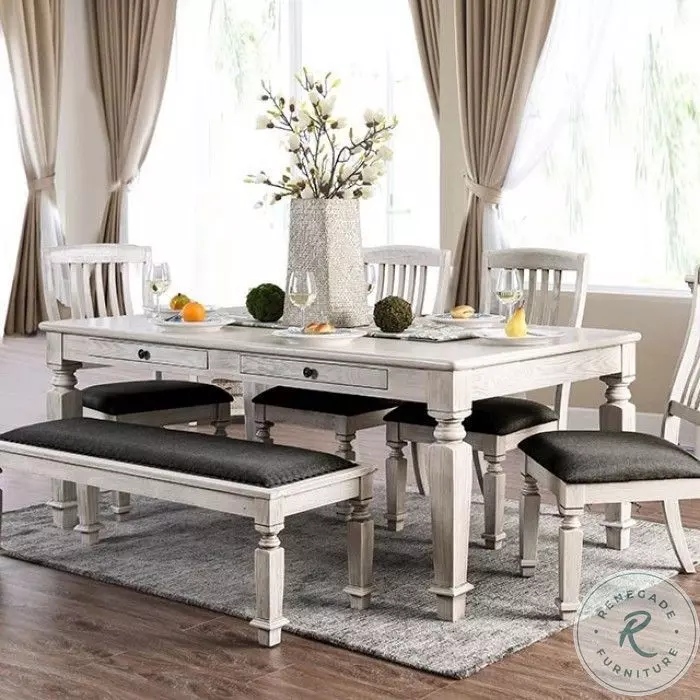 Georgia Antique White Dining Table From Home Gallery Stores Home