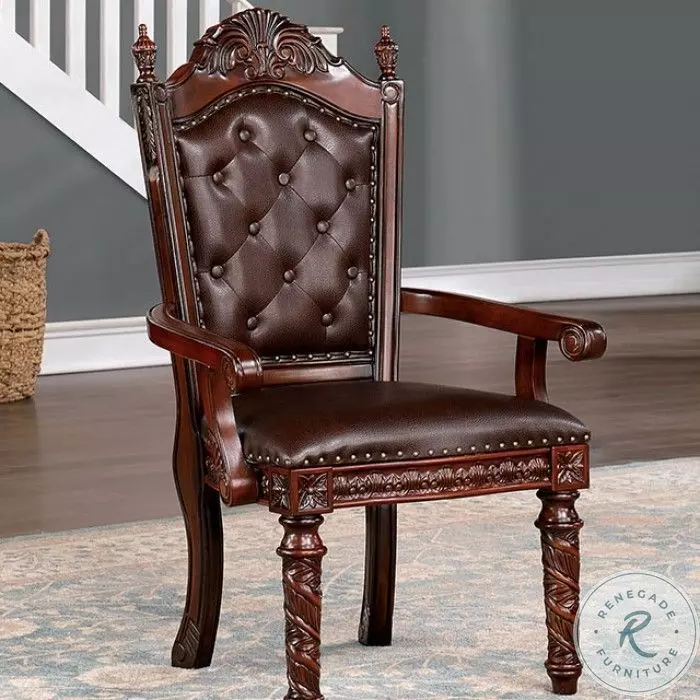 むに Arm chair ② Canyonville Dark Brown Arm Chair Set Of 2 From Furniture of