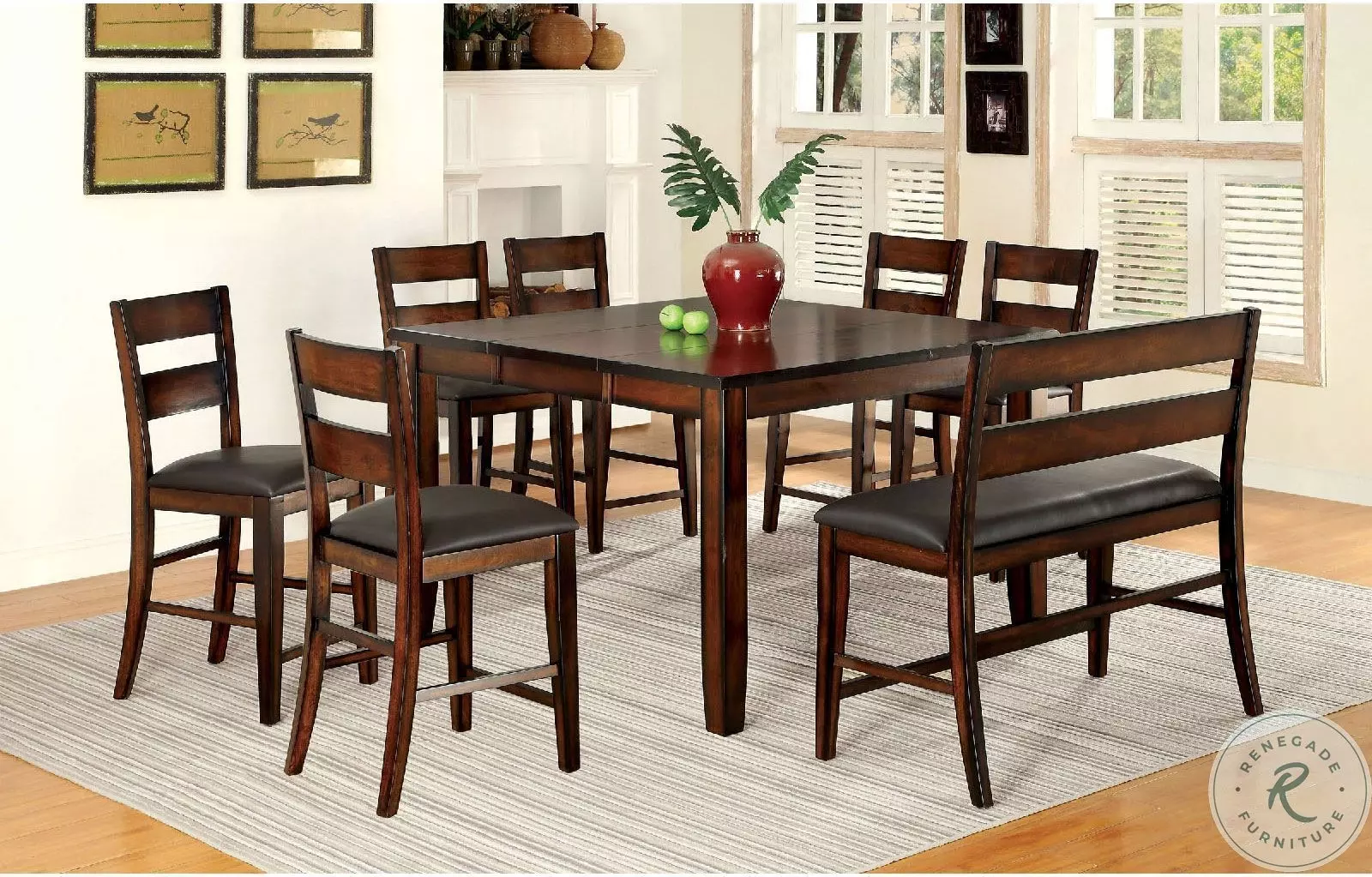 テーブル・チェア・ハンモック THE BAR COUNTER TABLE SPIDER EDITION Garvee Bar Table and Stools for 2 with 3 Storage Shelves