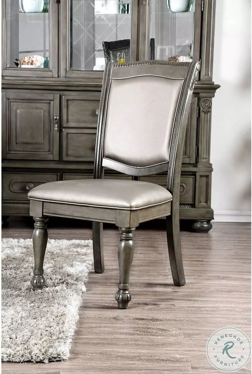 Alpena Gray Extendable Dining Room Set from Furniture of America