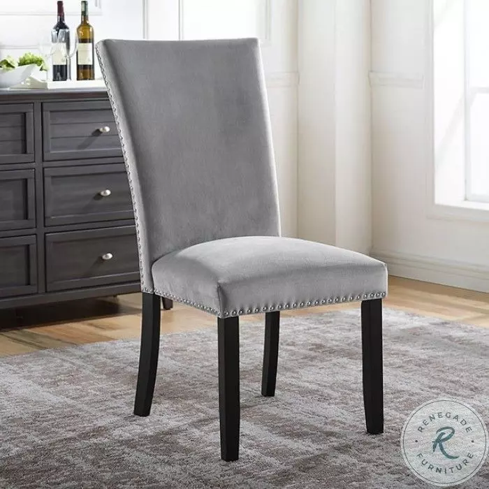 Kian Light Gray Side Chair Set of 2 From Furniture of America