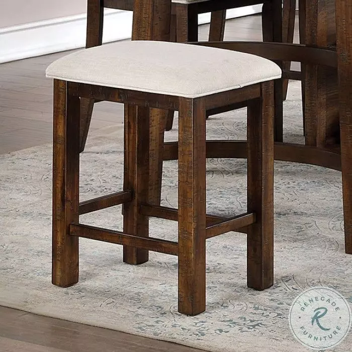 Fredonia Rustic Oak Counter Height Dining Room Set from
