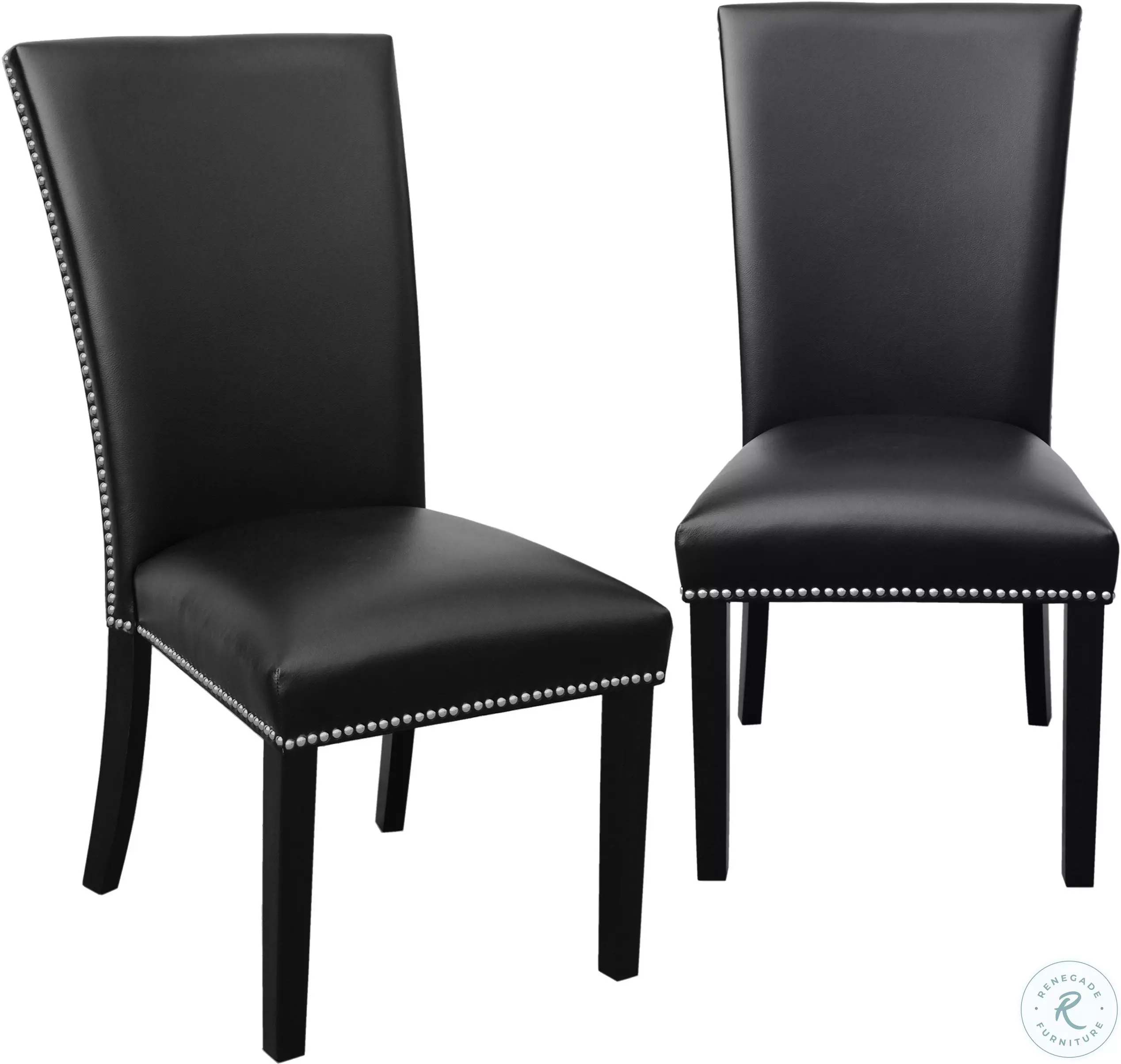 Camila Black and Espresso Dining Chair Set of 2 from Steve Silver