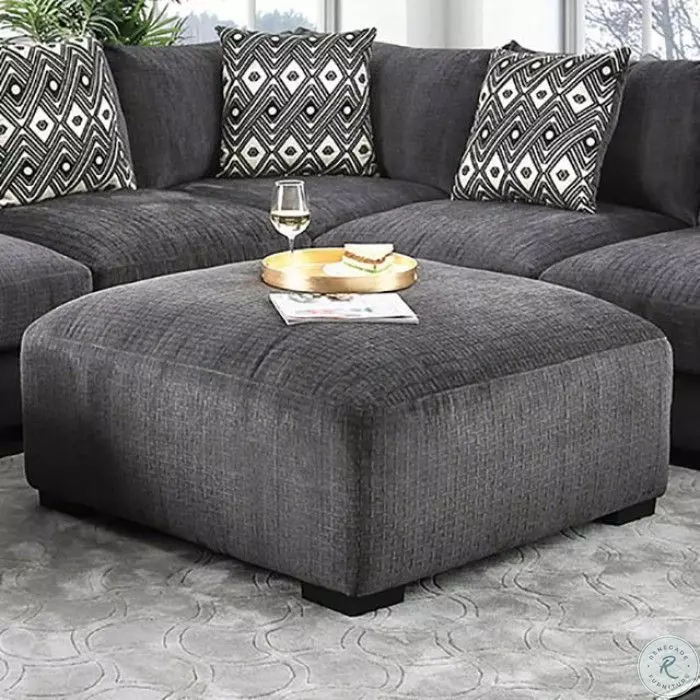 Kaylee Gray Ottoman from Furniture of America | Coleman Furniture
