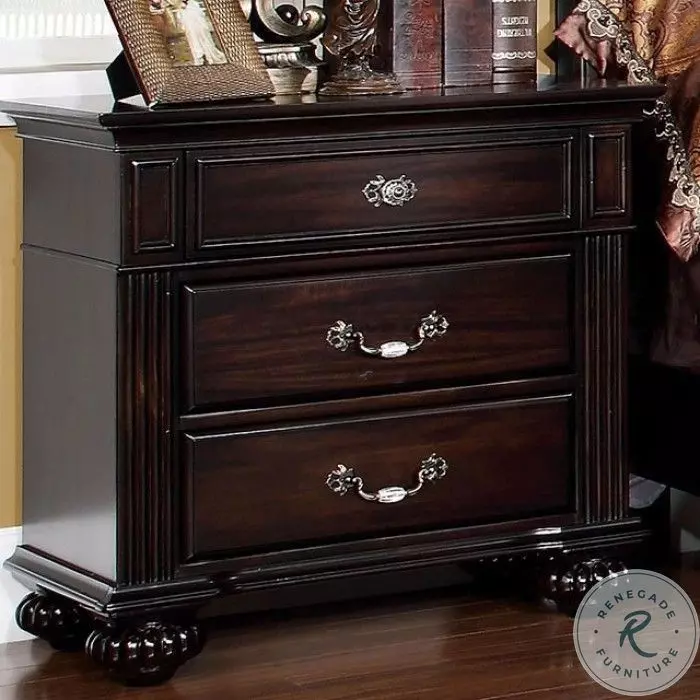 Syracuse Dark Walnut Night Stand from Furniture of America