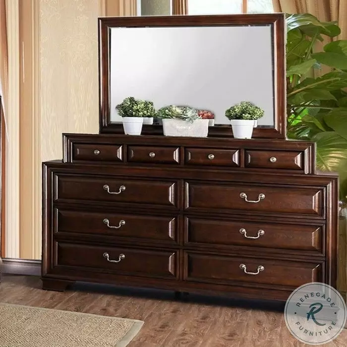 brown cherry dresser Cumberland Dresser in Brown Cherry 2159-5 main image 1