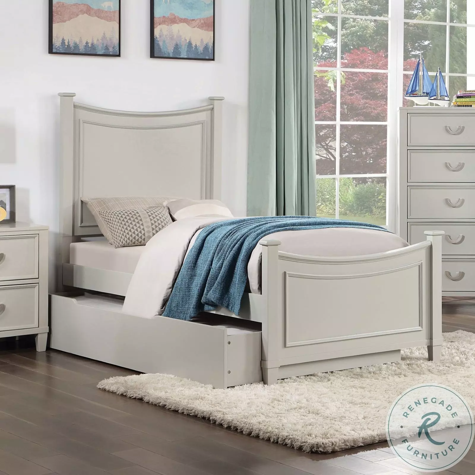 Lycorida Gray Youth Platform Bedroom Set from Furniture of