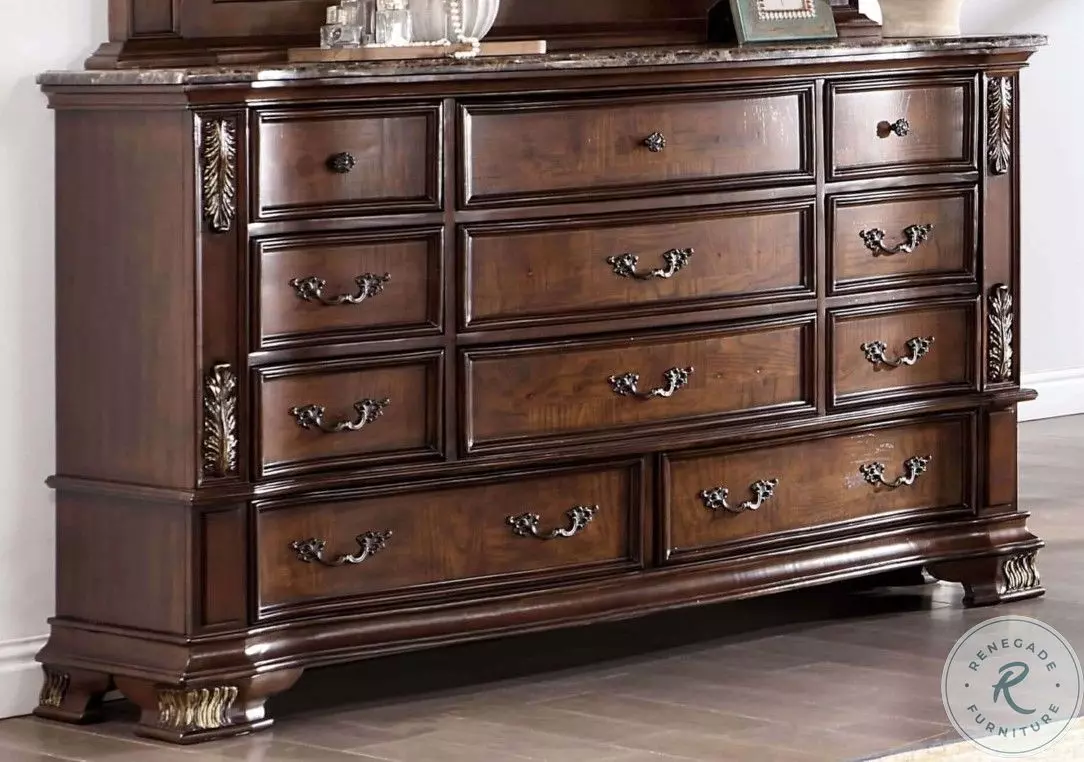 Esparanza Brown Cherry Dresser From Furniture of America | Coleman