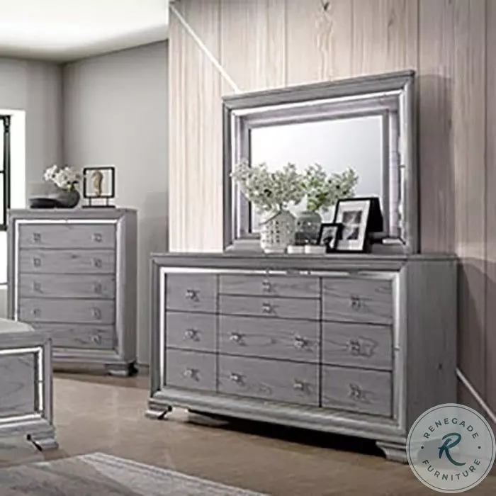 Furniture of America Alanis Light Gray Dresser