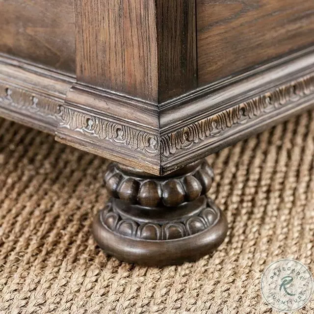 【公式】アクセサリーの激安通販 Lysandra Rustic Sleigh Upholstered King Cal. Tone Natural その他