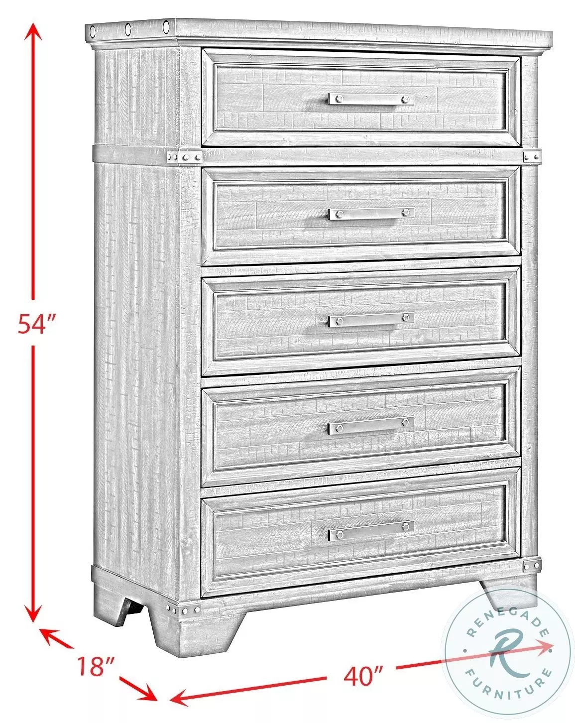 Canyon Ridge Charcoal 5 Drawer Chest
