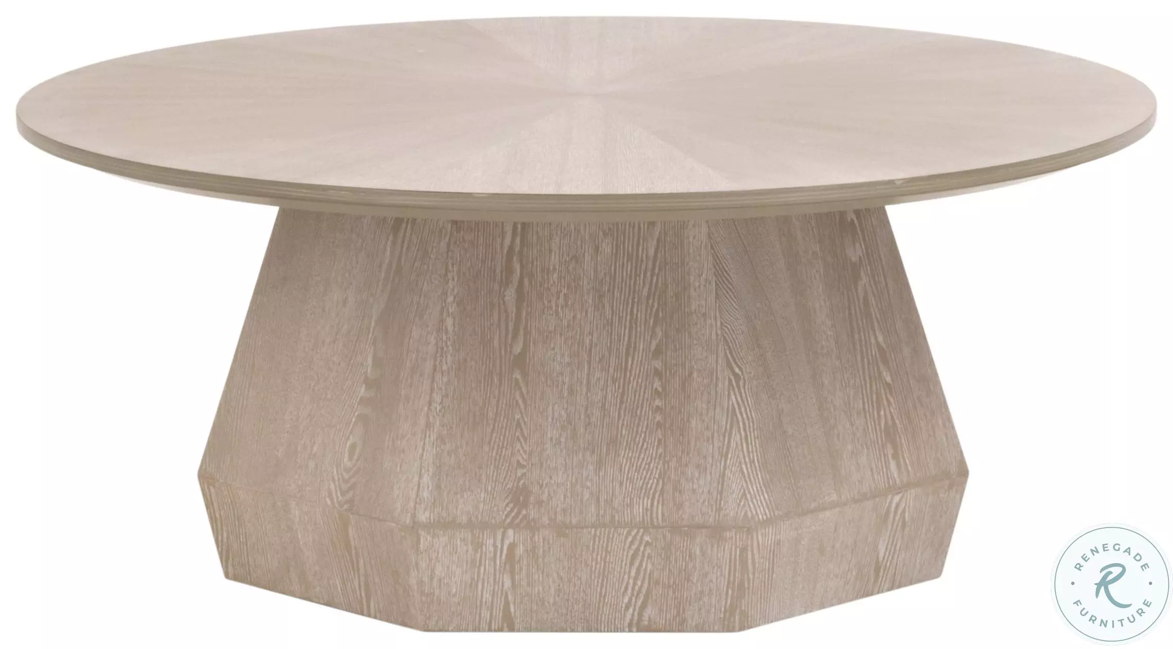 Coulter Natural Gray Round Coffee Table From Home Gallery Stores | Home ...