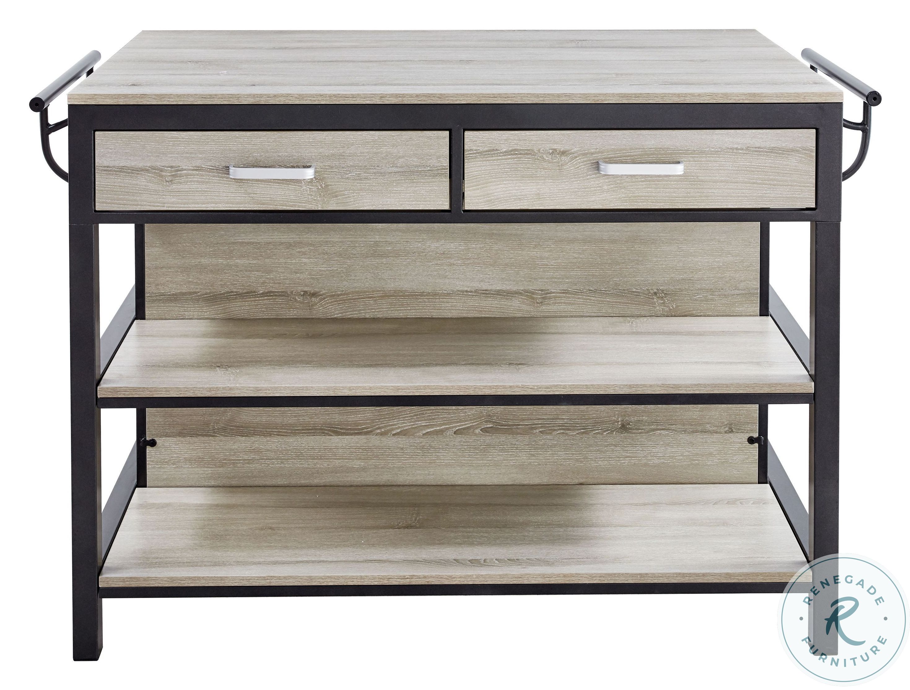 Carson Weathered Driftwood Counter Height Kitchen Table from Steve