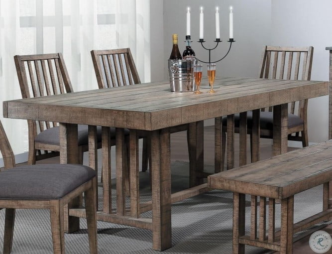 Codie Burnished Brown Dining Table from Homelegance Coleman Furniture