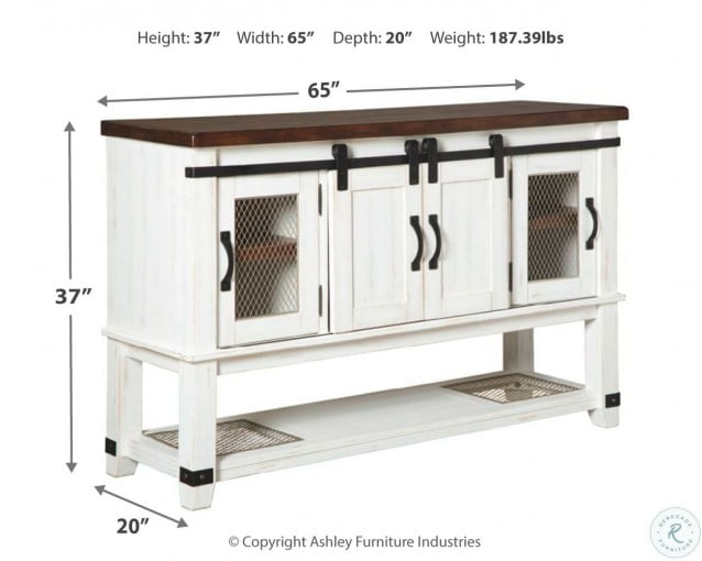Valebeck White And Brown Counter Height Dining Room Set from Ashley Coleman Furniture