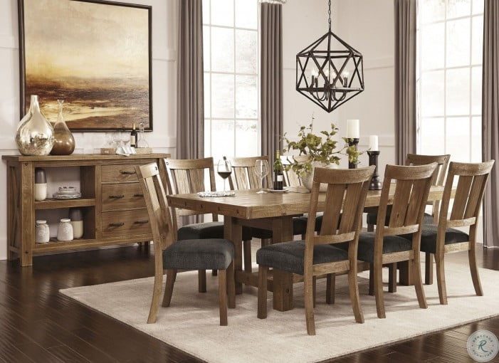 Tamilo Gray/Brown Rectangular Extendable Dining Room Set from Ashley