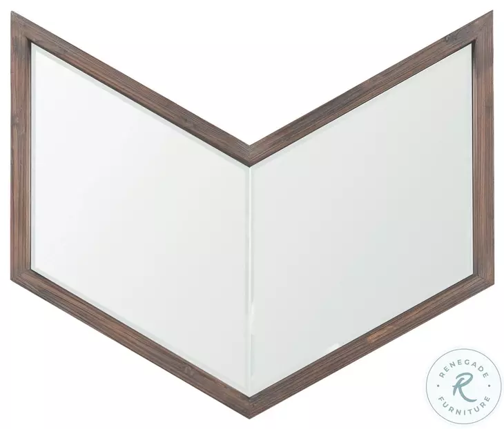 Chevren Medium Brown Mirror