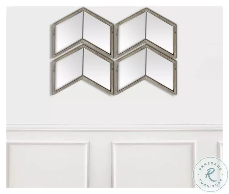 Chevren Medium Brown Mirror