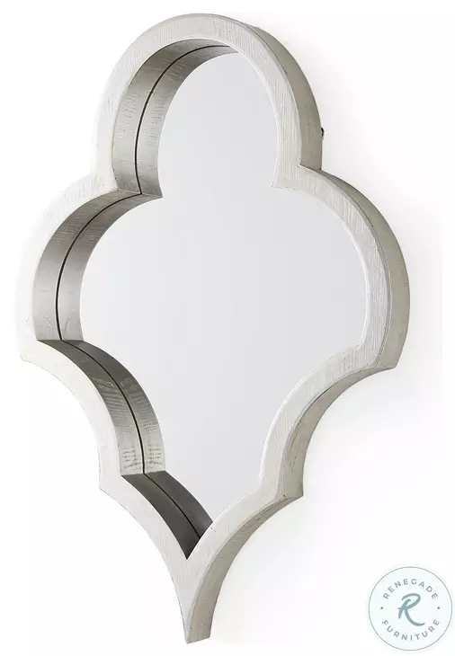 Geneva Silver Wood Mirror