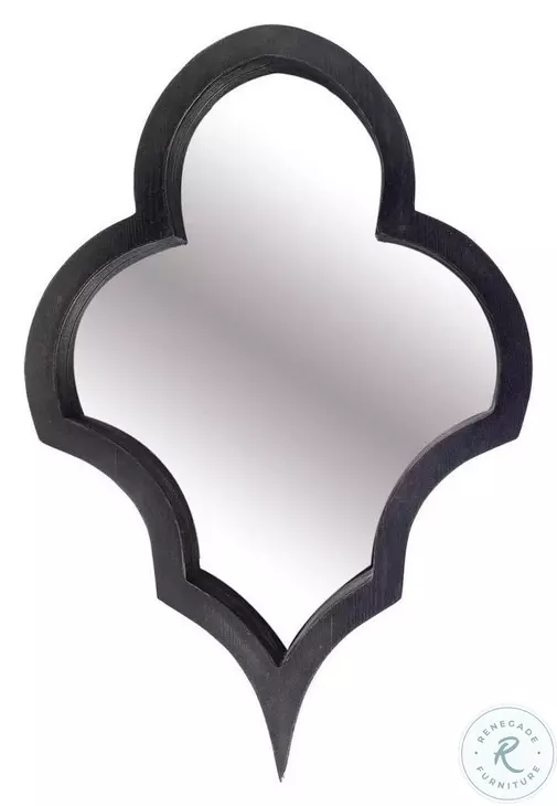 Geneva Black Wood Mirror