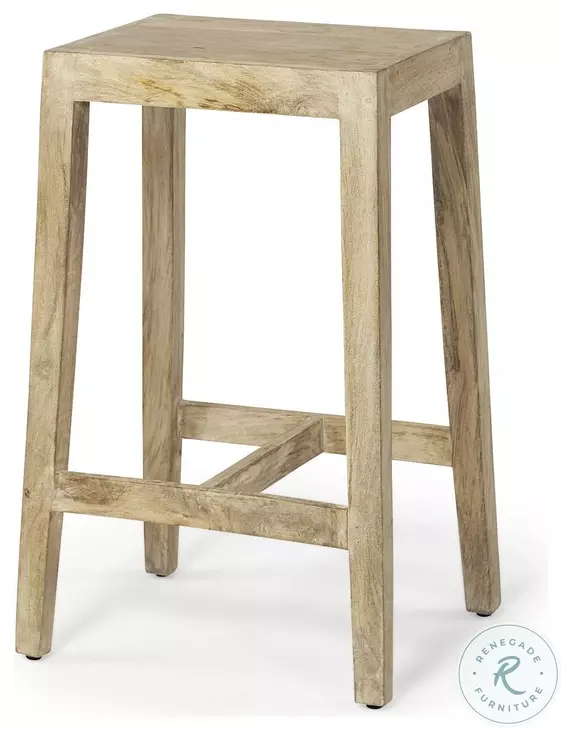 Colony Brown Wood Counter Height Stool
