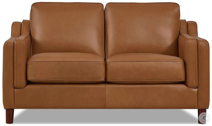 Isla Cognac Leather 60" Loveseat