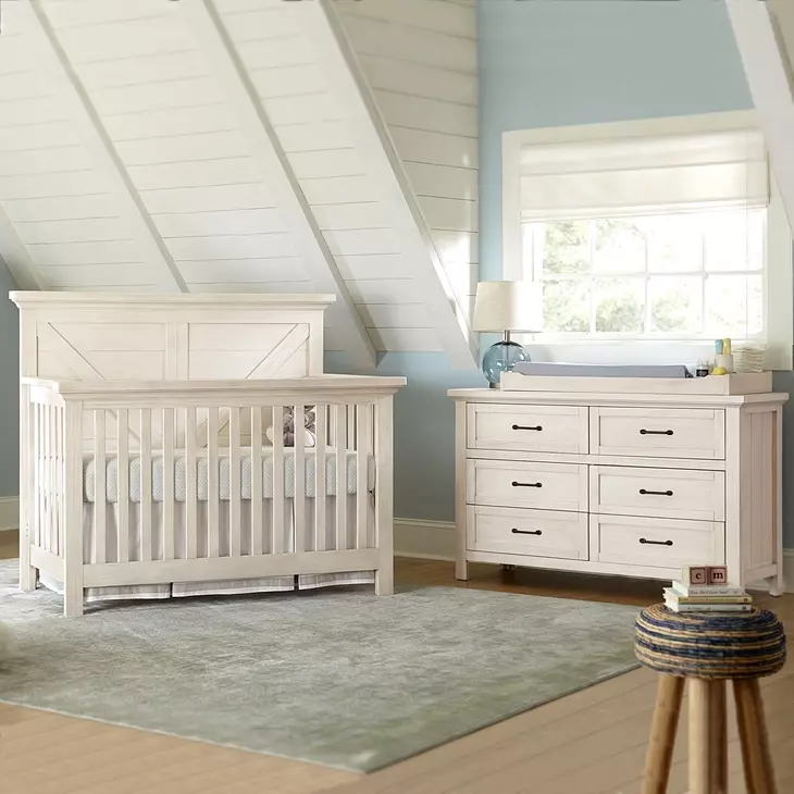 Westfield Brushed White 6 Drawer Dresser