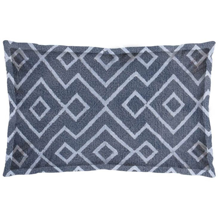Boswell III Blue 13 x 21" Diamond Patterned Pillow Cover