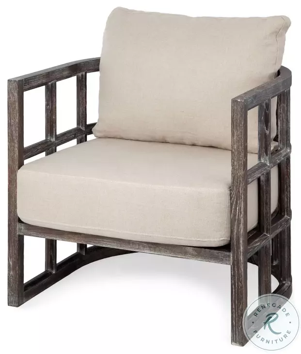 Skylar Cream Fabric Accent Chair