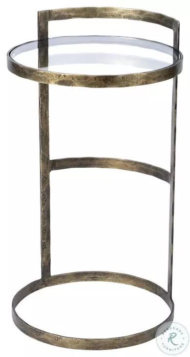 Reimer Gold Round Accent Table