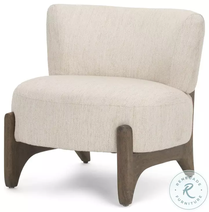 Vyra Cream Fabric Accent Chair