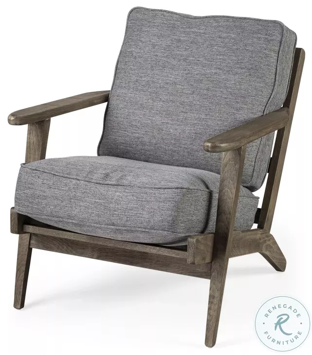 Olympus Castlerock Grey Fabric Accent Chair