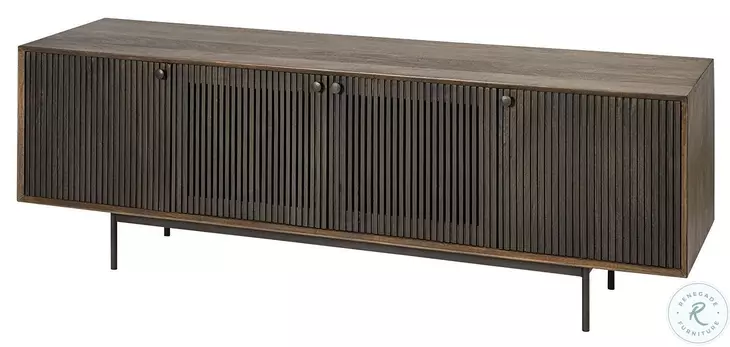 Grace Two Tone Brown Solid Wood TV Stand