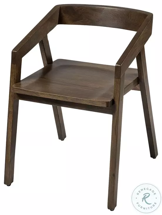 Nicholas Onyx Brown Solid Wood Dining Chair