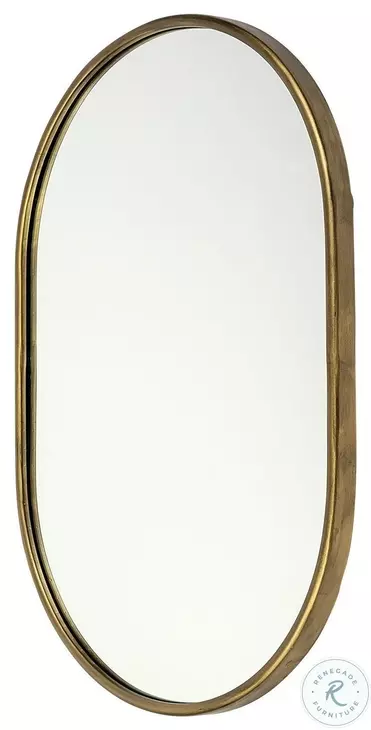 Sylvia Gold Oval Mirror