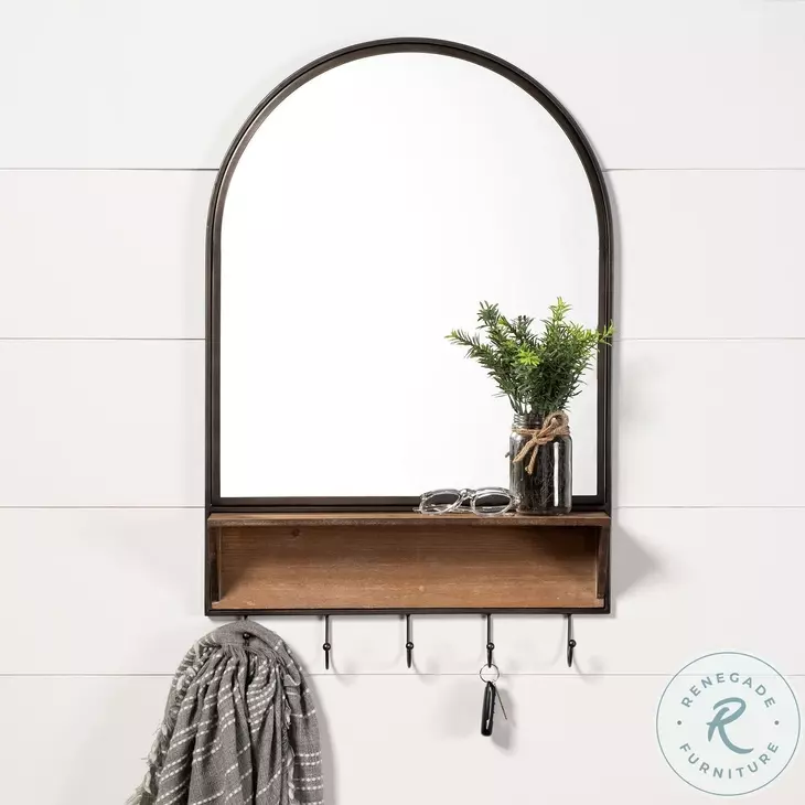 Neville Black Arch Mirror