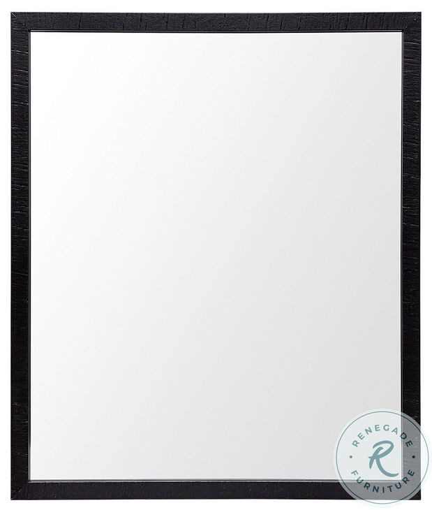 Bristol Black 22" x 26" Vanity Mirror