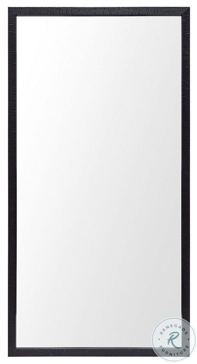 Bristol Black 22" x 42" Vanity Mirror