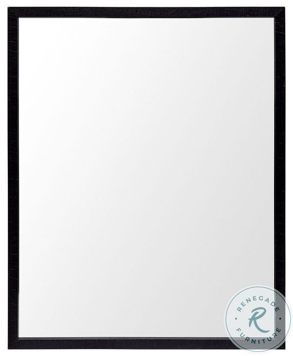 Bristol Black 26" x 32" Vanity Mirror