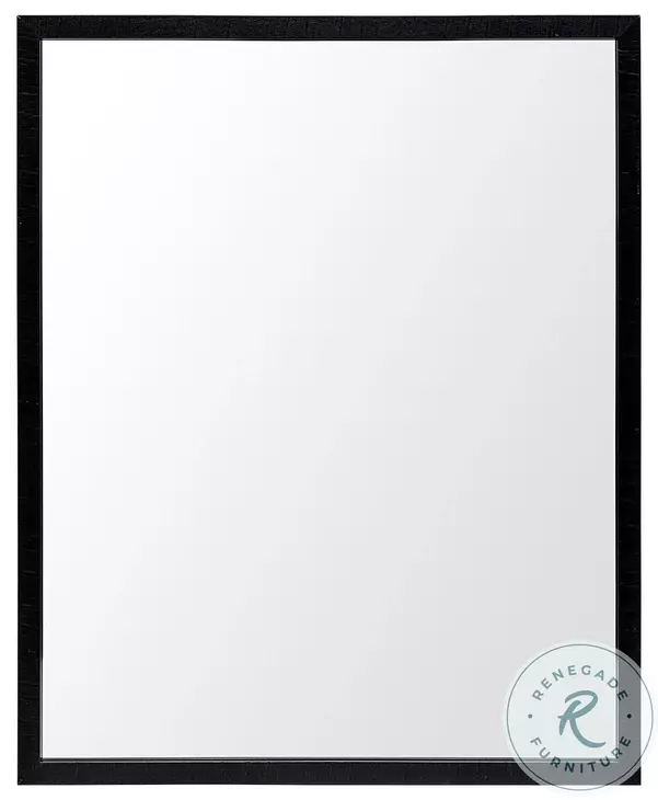 Bristol Black 26" x 32" Vanity Mirror
