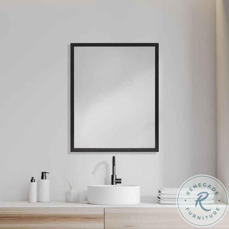 Bristol Black 26" x 32" Vanity Mirror