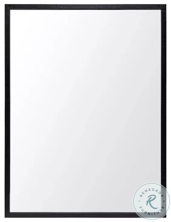 Bristol Black 32" x 42" Vanity Mirror