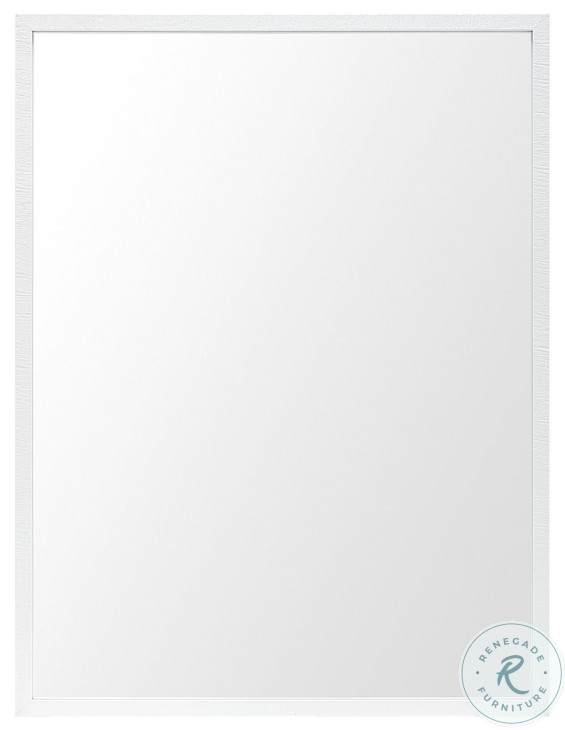 Bristol White Plain 30" Mirror