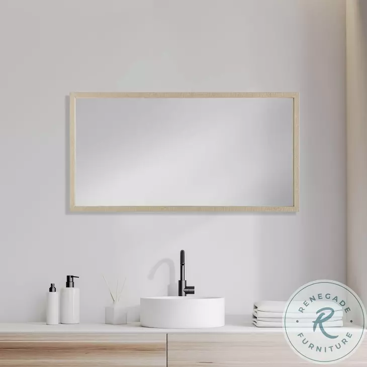 Bristol Tan 22" x 42" Vanity Mirror