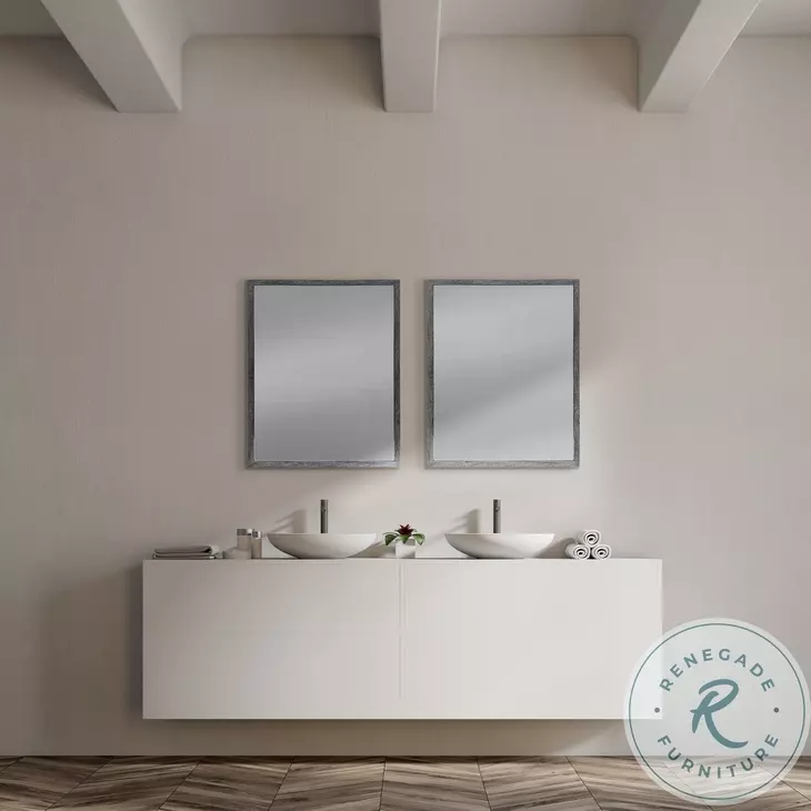 Bristol Gray 26" x 32" Vanity Mirror